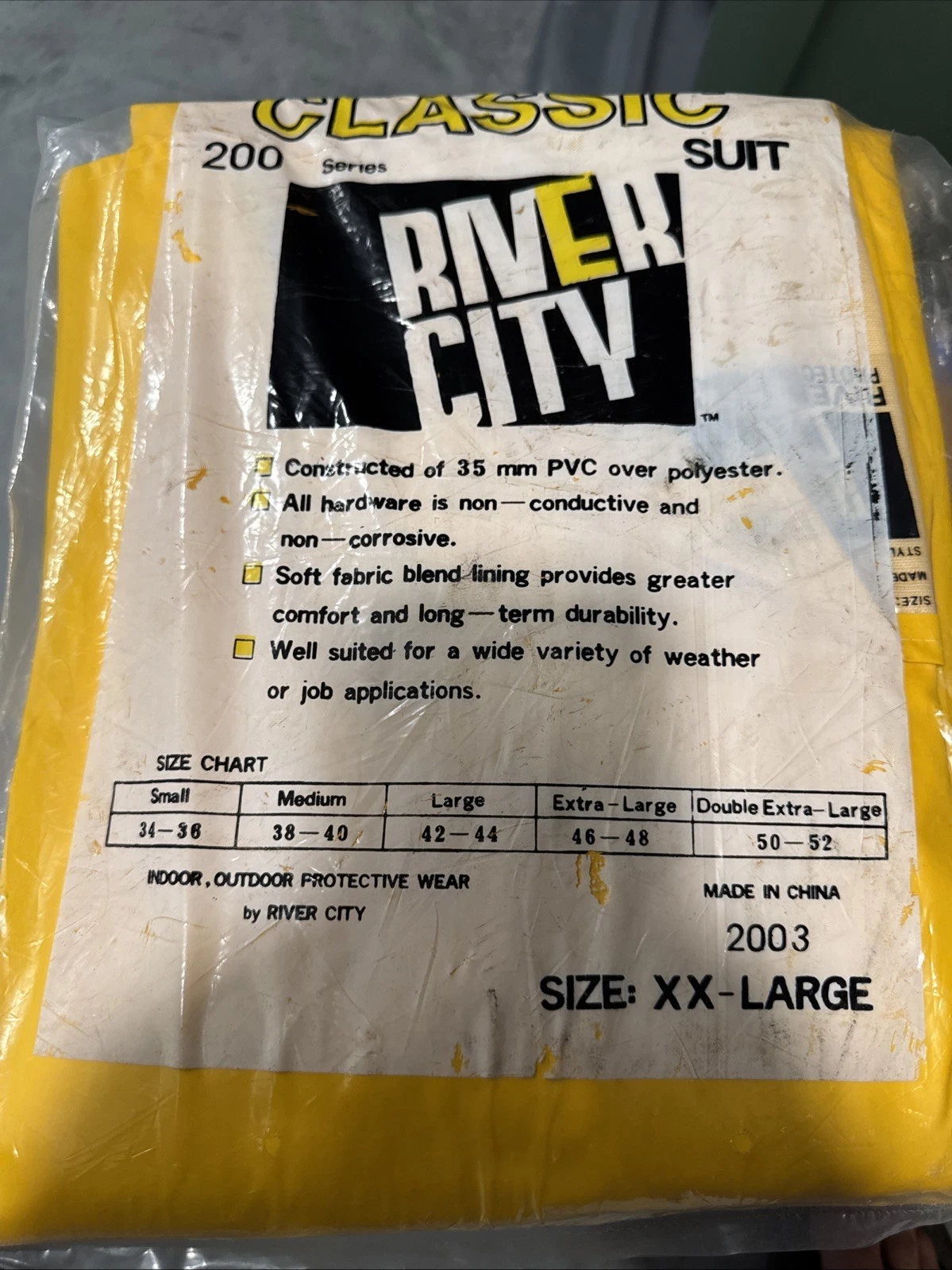 River City Protective Classic Suit 200 Series Style 2003 2XL 50-52 Coat & Pants image 3