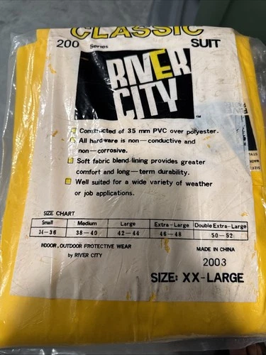 River City Protective Classic Suit 200 Series Style 2003 2XL 50-52 Coat & Pants image 3