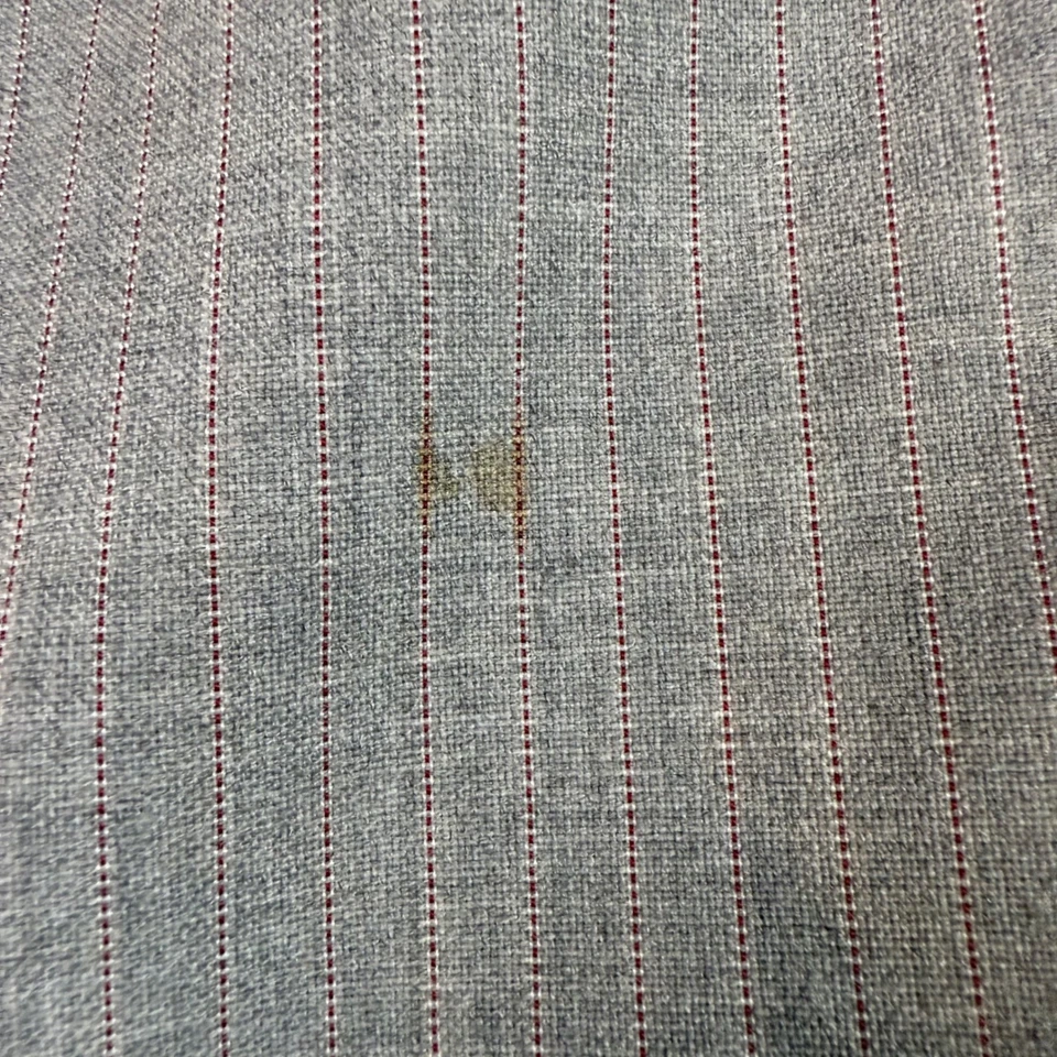 Yves Saint Laurent Wool Pinstripe Suit - Men's Gray Blazer & Pants Set Formal - Image 4 of 4