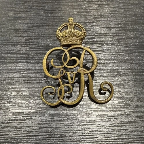 WW1 The Kings own Royal Norfolk Yeomanry Cap Badge George V On Lugs WY