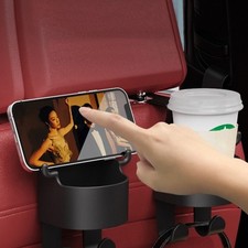 Auto Headrest Cup Holder Phone Bracket Hanging Mount Drink Bottles Holder