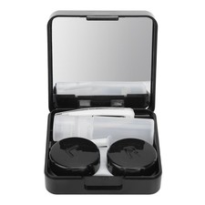 Contact Lens Care Case Letter Alphabet Simple Black Contact Lens Case Kit OH