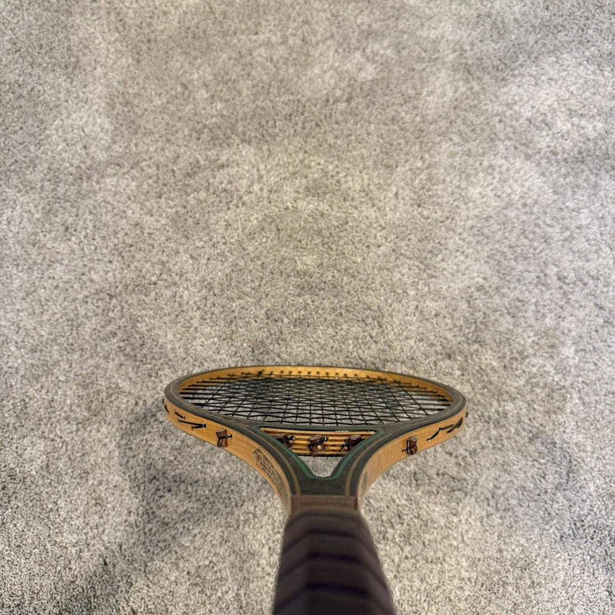 Vintage 1980's Prince Woodie Tennis Racket Graphite 4 5/8'' Grip