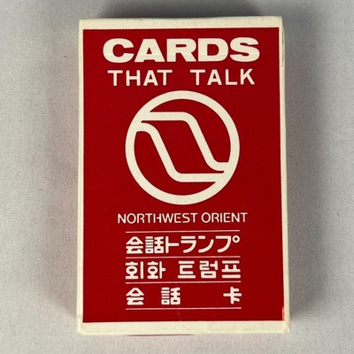 VTG Northwest Orient Cards That Talk Translation Deck Sealed Airline USPCC Promo