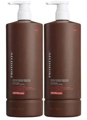 2 Pack Prototype 2 -in-1 Hydrating Shampoo and Conditioner 33.9 oz