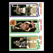 John Williamson/Reggie Theus/Phil Ford #252/43/127 1980 Topps Basketball Card NM