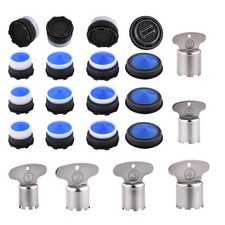 SNUTUYA 16 pcs Faucet Cache Aerators with 6 Pcs Faucet Aerator Key Cache Aera...