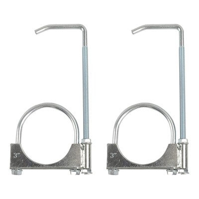 2PCS 3'' Universal Adjustable Clamp On Exhaust Hanger Fits 3'' Exhaust Pipe