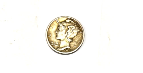 1943 D Mercury Dime AU almost Uncirculated Silver 10c Coin