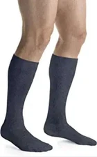JOBST Unisex Activewear Knee High Socks 15-20mmHg (Denim Blue) Medium