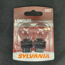 Sylvania 3157 Long Life Miniature Bulb 2-pack Clear 3157 Size