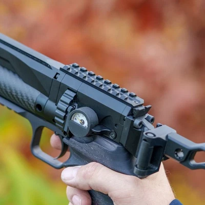 HOMEDEFENCE-24 GMBH Picatinny Schiene - LONG Version | CNC ALU | schwarz eloxiert | Huben GK1