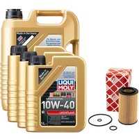 MotoröL Set Leichtlauf 10W-40 Liqui Moly 8 Liter + ÖLfilter FüR Mercedes Vito