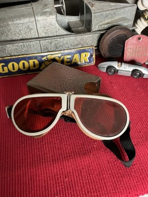 Oldtimer Motorradbrille - Fliegerpiloten Klappbrille - Dispatch Rider