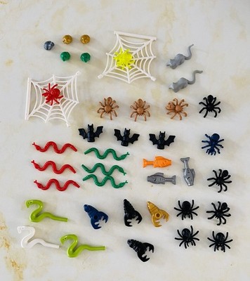 Lego 40pc Creepy Crawly Animals Ants Spiders Scorpion Snakes Frogs Rat Fish Web 