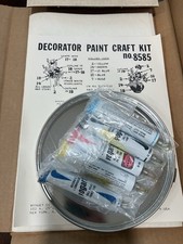 Vintage Vogart Decorator Paint Craft Kit no. 8585 ballpoint paint tubes - Floral