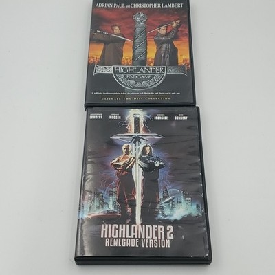 Highlander 2: The Quickening And Highlander Endgame(DVD, 2013, Renegade Version)