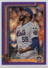2025 Topps Chrome Logofractor Edition Purple Refractor /250 Sean Manaea #287 0wz