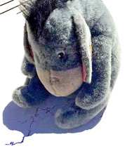 Walt Disney Company Eeyore Large 18  Seated Stuffed Animal Vintage Plush