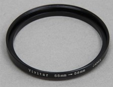 55-58mm 55mm Lens to 58mm Filter Thread STEP-UP ADAPTER RING