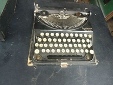 Antique Rare Remington Portable Manual Typewriter Parts or Repair w Case NK65968 thumbnail
