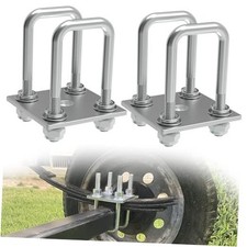 Square U-Bolt Kit for Boat Trailer Mounting Axle Leaf Springs 2" W x 5" L