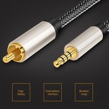 Gold Plated Audio Cable 3.5mm to For RCA for SPDIF For TV Digital Output