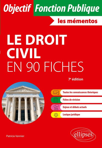 Patricia Vannier | Le Droit Civil En 90 Fiches | Taschenbuch | FranzöSisch-image