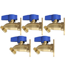 5 Pack XFITTING 1/2" Female Hose Bibb No kink w. Nail Flange, Garden Valve