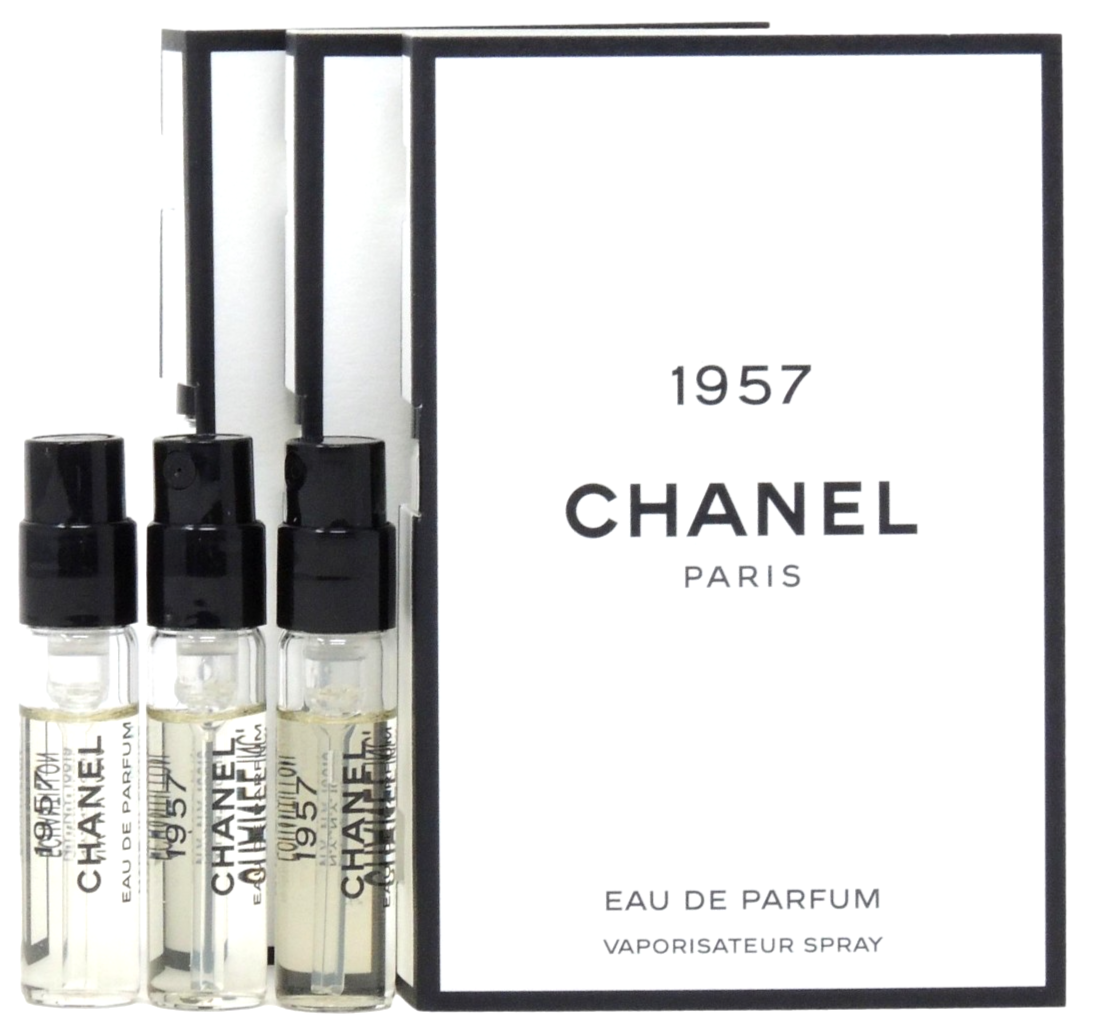CHANEL 1957 EDP 1.5ml .05fl oz x 3 PERFUME COLOGNE SPRAY SAMPLE