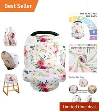 Ultimate Protection Floral Baby Canopy - Nursing, Stroller  Car Seat Cover