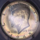 1965 P Kennedy Half Dollar PCGS MS65, Toned, FREE SHIPPING
