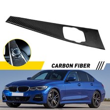 Real Carbon Fiber Multimedia Panel Interior Cover Trim For Bmw F30 F34 F33 F36