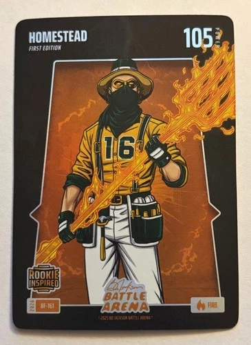 026 Bo Jackson Battle Arena `HOMESTEAD` NICK KURTZ #BF-161 RC Fire Battlefoil
