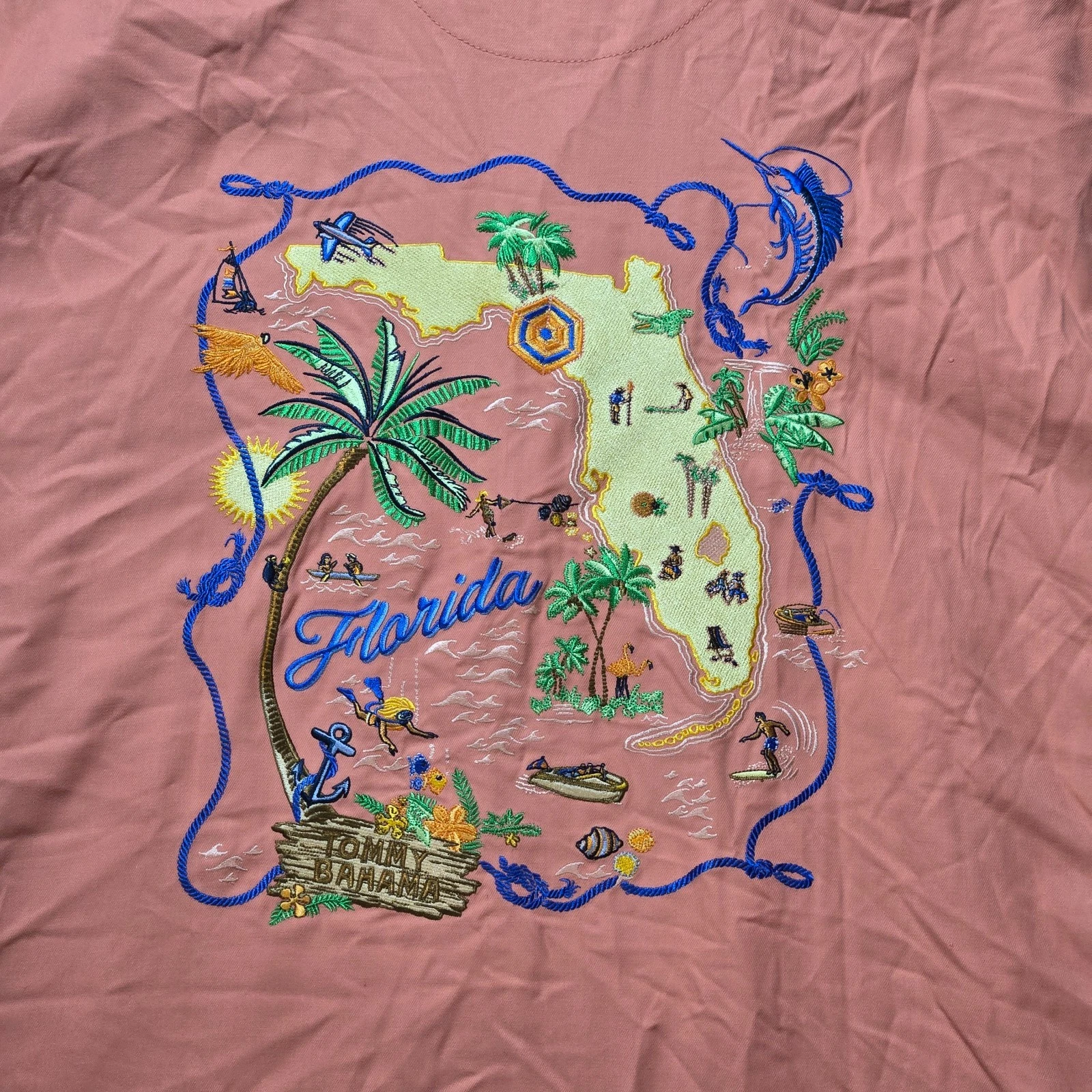 Tommy Bahama Shirt Mens Silk Florida Fantasy Camp Coral Haze XXL NEW W TAGS
Opens in a new window or
