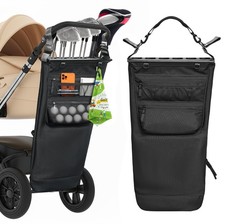 Stroller Golf Caddy,Golf Bag Attach to Stroller with Side Pockets,Shoulder St...