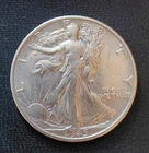 1945 S Walking Liberty Silver Half Dollar ..   Beauty!!