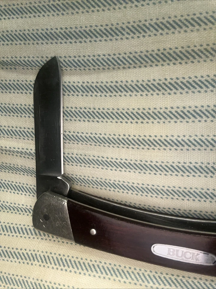 Buck 701 1992- Bronco, 3 resortes, navaja de bolsillo descontinuada ¡buena, mira aquí!! Foto 4 de 4