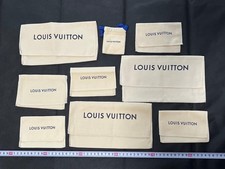 Authentic LOUIS VUITTON LV Drawstring Cotton Beige dust bags set, Japan -h1018-4