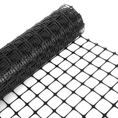 10Meter Plastic Poultry Fencing Mesh Fence Garden Netting Black Roll US STOCK