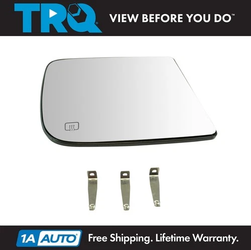 TRQ Towing Mirror Glass Heated Upper Passenger Side RH for Dodge Ram Pickup