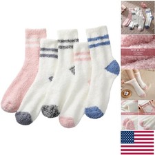 Versatile Winter Fuzzy Slipper Socks for Women - 5 Pairs for Daily Cozy Use