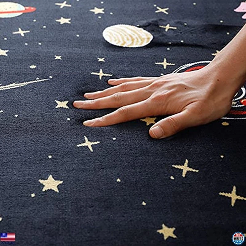 Alfombra de terciopelo coralino alfombra de juego de espuma viscoelástica de 1" de grosor alfombra lavable para niños pequeños Foto 2 de 4