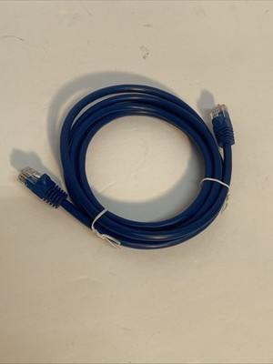 Cat6 Ethernet Patch Cord 6   Foot Long Blue