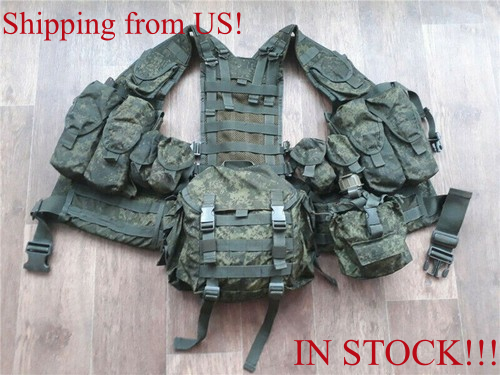 US STOCK!! 6SH117 Russian Tactical Vest AK Combat Vest Equipment