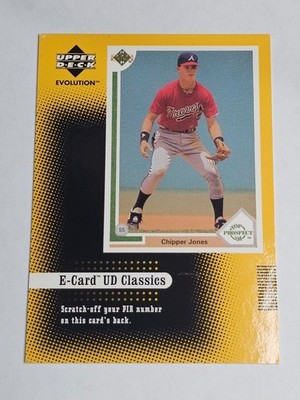 2001 Upper Deck Evolution e-Card Classics #EC8 Chipper Jones ('91 UD) Braves