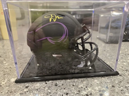 Justin Jefferson Autographed Minnesota Eclipse Mini Football Helmet