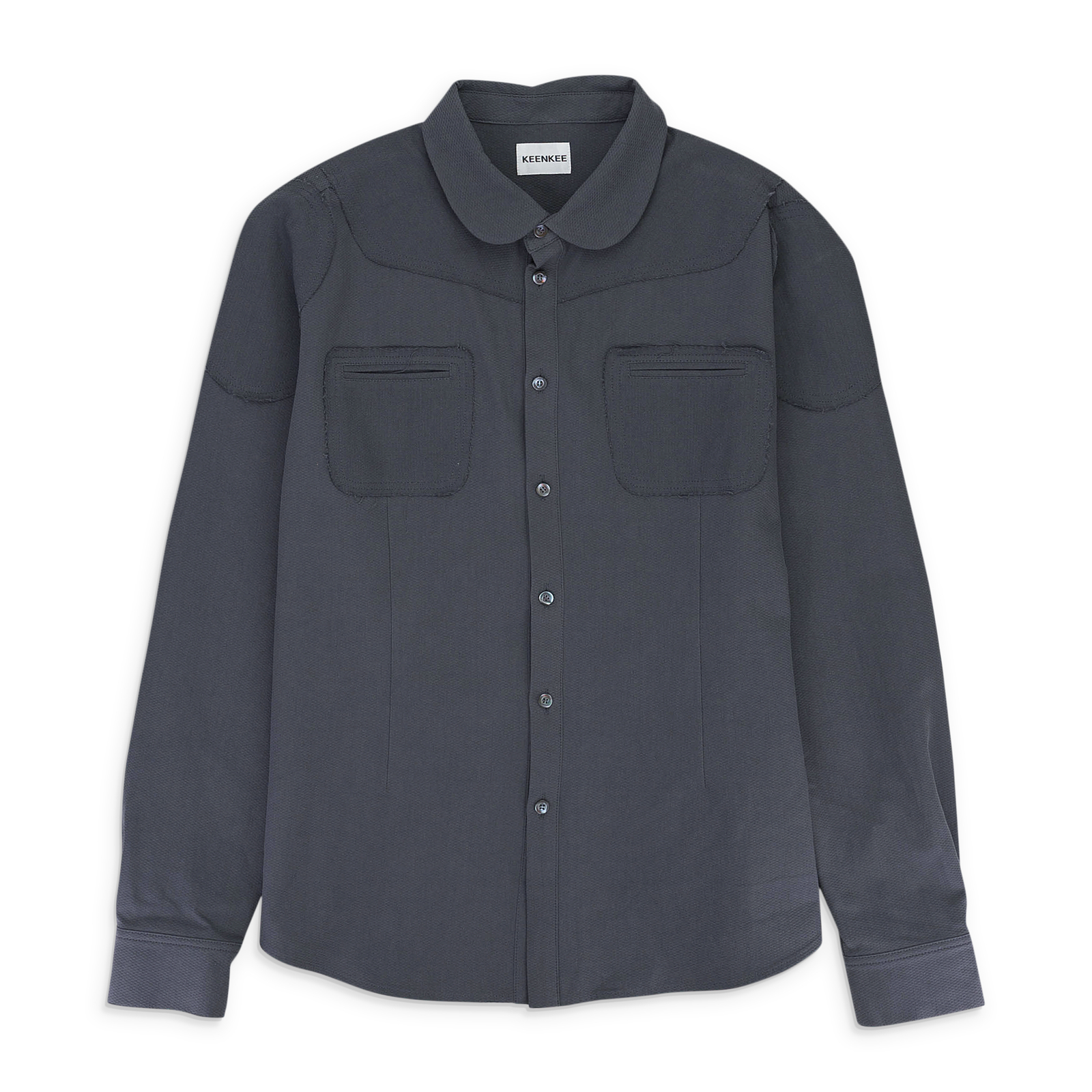 NWT KEENKEEE BLOB WESTERN GRAY BUTTON-DOWN SHIRT SIZE M $440