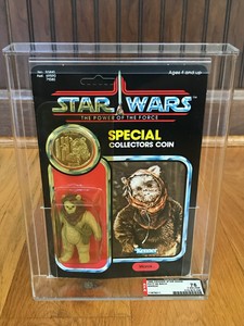 Vintage Kenner Star Wars MOC AFA75Y POTF Warok - Ewok | eBay