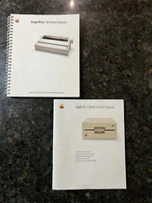 VTG 1984 Apple II UniDisk Computer Drive Owner's Manual & Image Writer Paper Lot